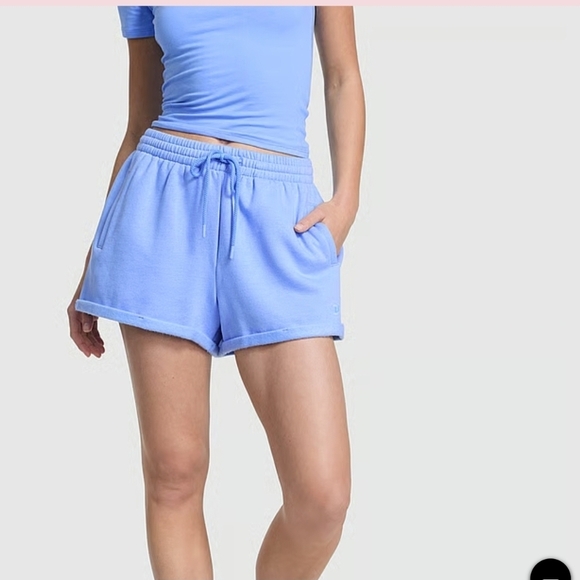 Victoria's Secret Pants - Pink By Victoria's Secret Blue Rolled Hwm Shorts